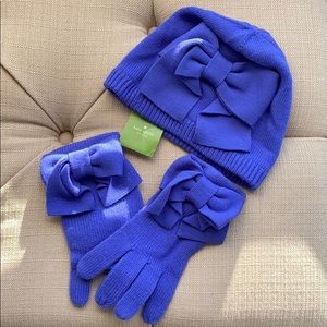 Kate Spade Beanie and glove set